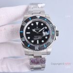 Clean Factory Swiss 3135 Replica Rolex Submariner 40 watch Carbon Bezel with Blue Markers